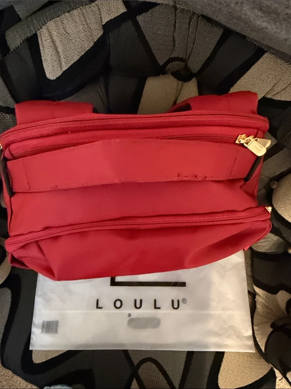 LOULU-Burgundy Red-Large Laptop Backpack